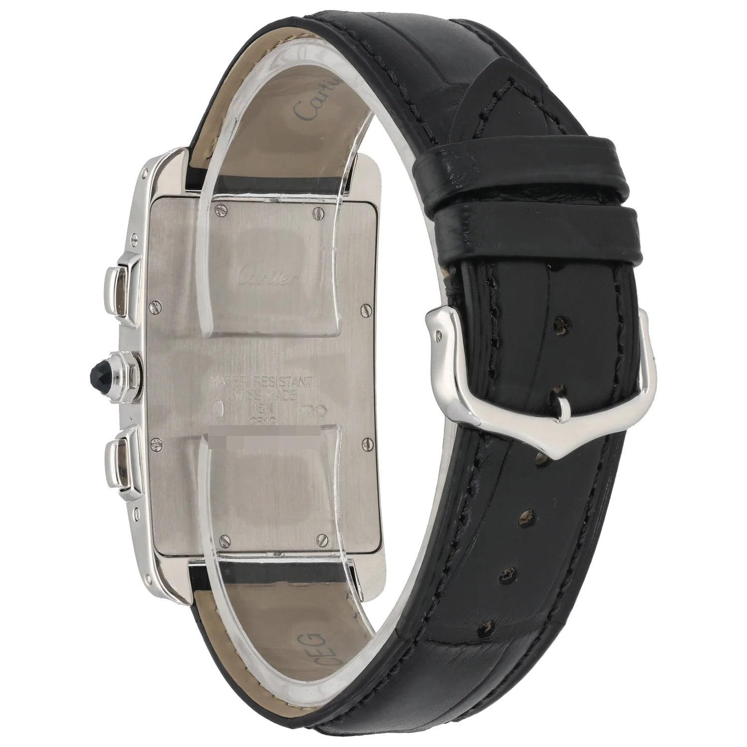 Cartier Tank Americaine 2312 26mm White Gold Watch - Image 3