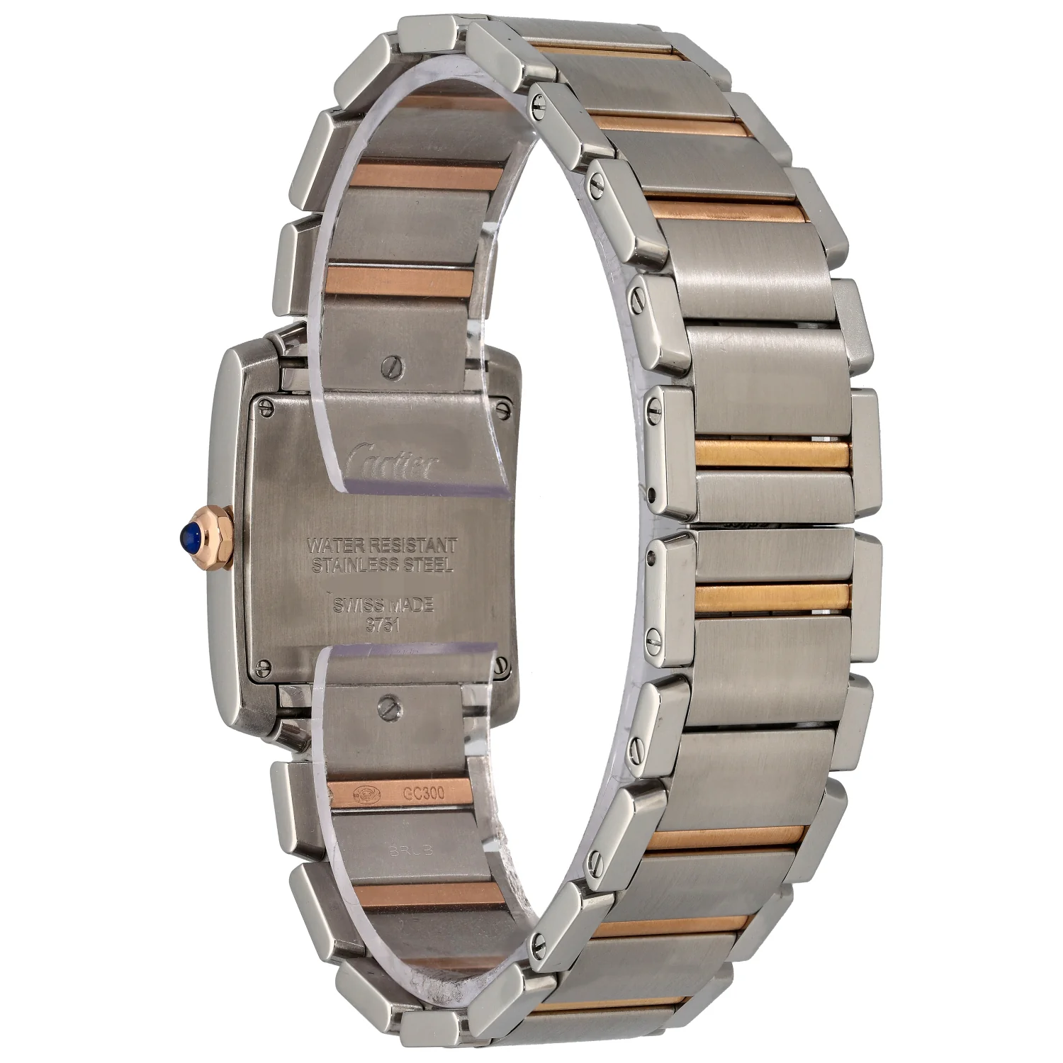 Cartier Tank Francaise 3751 25mm Bi-Colour Watch - Image 3