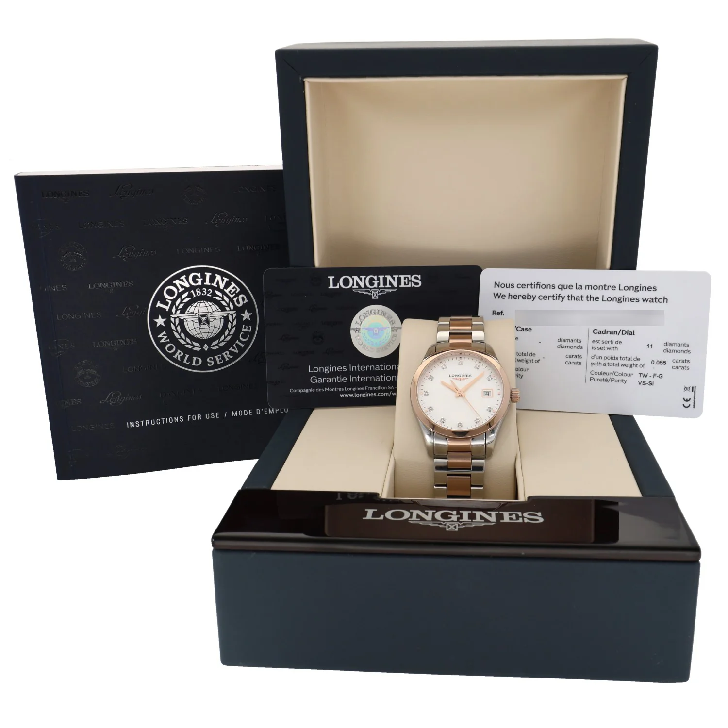 Longines Conquest Classic L2.386.3 34mm Bi-Colour Watch - Image 4